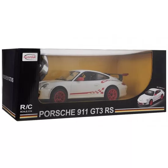 Masina cu telecomanda Porsche GT3 alb scara 1:14 Masina cu telecomanda Porsche GT3 alb scara 1:14