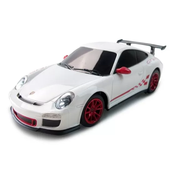 Masina cu telecomanda Porsche GT3 RS alb cu scara 1:24 Masina cu telecomanda Porsche GT3 RS alb cu scara 1:24
