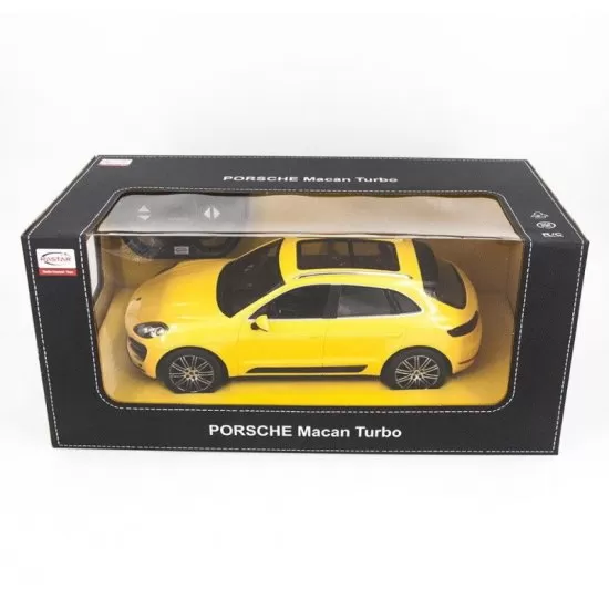 Masina cu telecomanda Porsche Macan Turbo galben scara 1:14 Masina cu telecomanda Porsche Macan Turbo galben scara 1:14