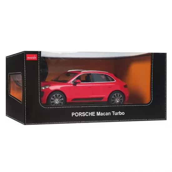 Masina cu telecomanda Porsche Macan Turbo rosu scara 1:14 Masina cu telecomanda Porsche Macan Turbo rosu scara 1:14