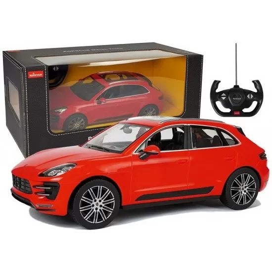 Masina cu telecomanda Porsche Macan Turbo rosu scara 1:14 Masina cu telecomanda Porsche Macan Turbo rosu scara 1:14