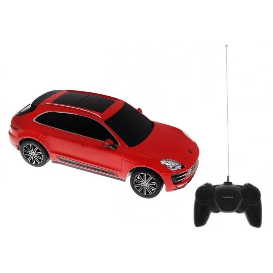 Masina cu telecomanda Porsche Macan Turbo rosu cu scara 1:24 Masina cu telecomanda Porsche Macan Turbo rosu cu scara 1:24