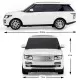 Masina cu telecomanda Range Rover Sport 2013 alb cu scara 1:24 Masina cu telecomanda Range Rover Sport 2013 alb cu scara 1:24
