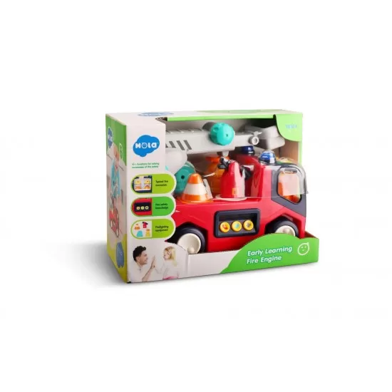Masina de pompieri cu 10 functii Hola Toys Masina de pompieri cu 10 functii Hola Toys