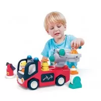 Masina de pompieri cu 10 functii Hola Toys