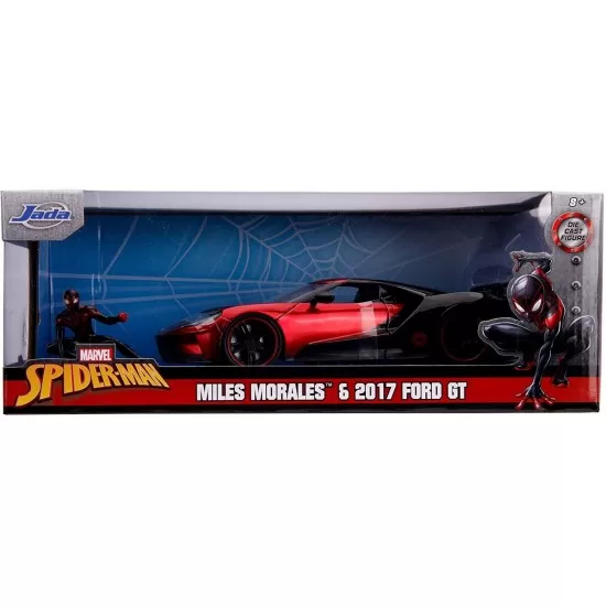 Masina metalica Spider-Man Ford GT 2017 Miles Morales Masina metalica Spider-Man Ford GT 2017 Miles Morales