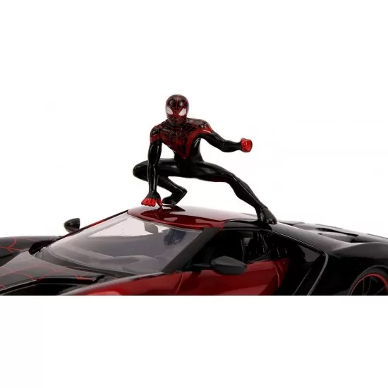 Masina metalica Spider-Man Ford GT 2017 Miles Morales Masina metalica Spider-Man Ford GT 2017 Miles Morales