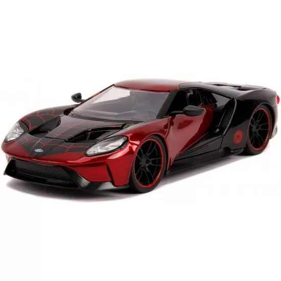 Masina metalica Spider-Man Ford GT 2017 Miles Morales Masina metalica Spider-Man Ford GT 2017 Miles Morales