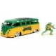 Masina metalica VW 1962 cu figurina Testoasele Ninja Leonardo scara 1:24 Masina metalica VW 1962 cu figurina Testoasele Ninja Leonardo scara 1:24