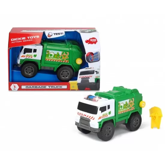 Masina pentru gunoi cu sunete si lumini 20 cm Dickie Toys Masina pentru gunoi cu sunete si lumini 20 cm Dickie Toys