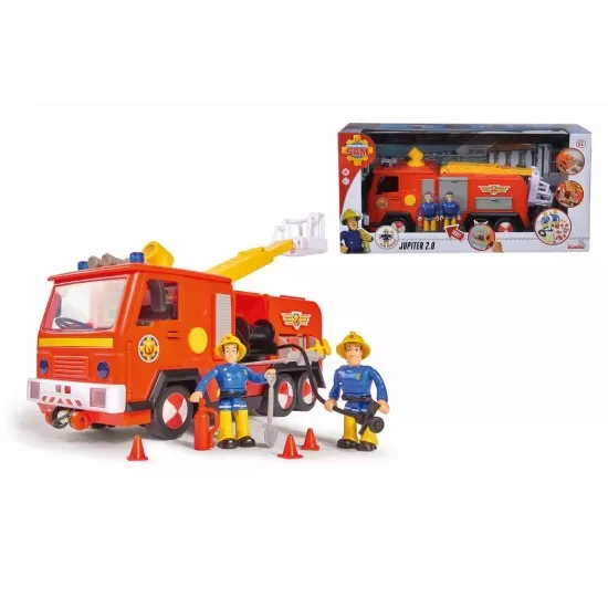 Masina Pompierului Sam cu 2 figurine, sunete si lumini Masina Pompierului Sam cu 2 figurine, sunete si lumini