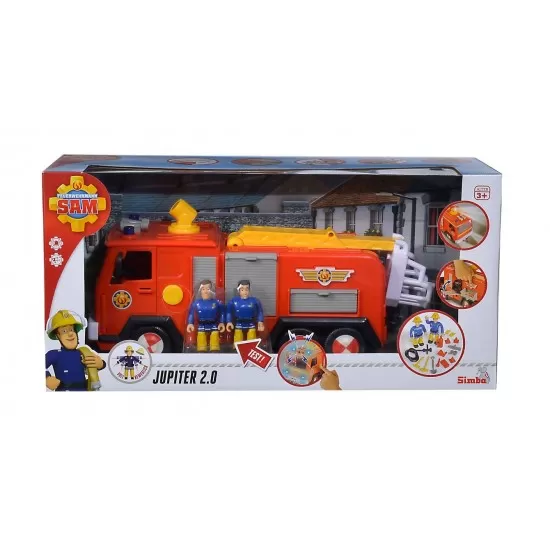 Masina Pompierului Sam cu 2 figurine, sunete si lumini Masina Pompierului Sam cu 2 figurine, sunete si lumini