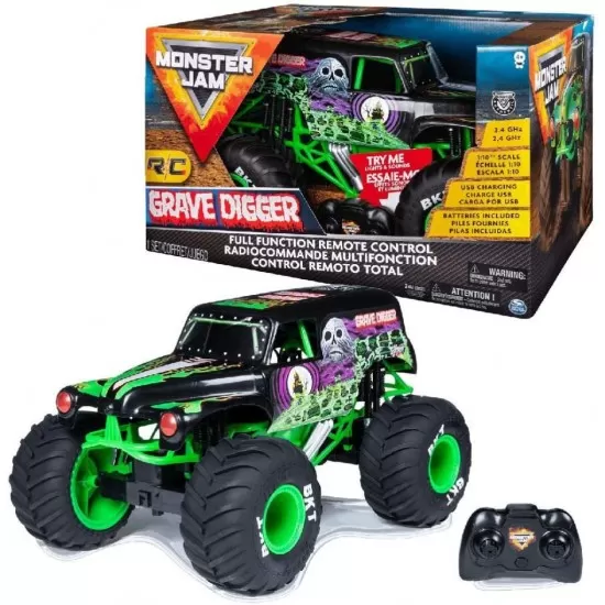 Masina radiocomandata Grave Digger Monster Jam scara 1:10 Masina radiocomandata Grave Digger Monster Jam scara 1:10