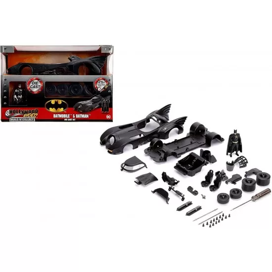 Masinuta metalica Batman 1989 Build and Collect scara 1:24 Masinuta metalica Batman 1989 Build and Collect scara 1:24