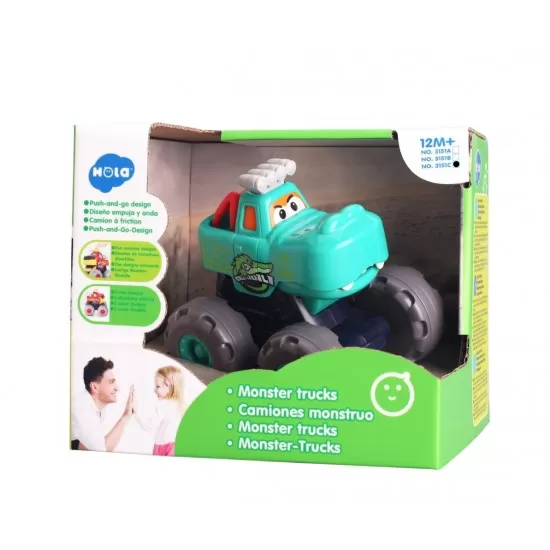 Masinuta bebe Monster Truck Crocodil Masinuta bebe Monster Truck Crocodil