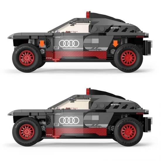 Set cuburi constructie Audi RS Q E Tron scara 1:30 Rastar 367 piese