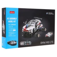 Set constructie masinuta cu telecomanda BMW M8 GTE scara 1:18 Rastar 74 piese