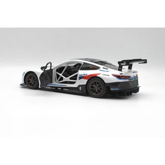 Set constructie masinuta cu telecomanda BMW M8 GTE scara 1:18 Rastar 74 piese
