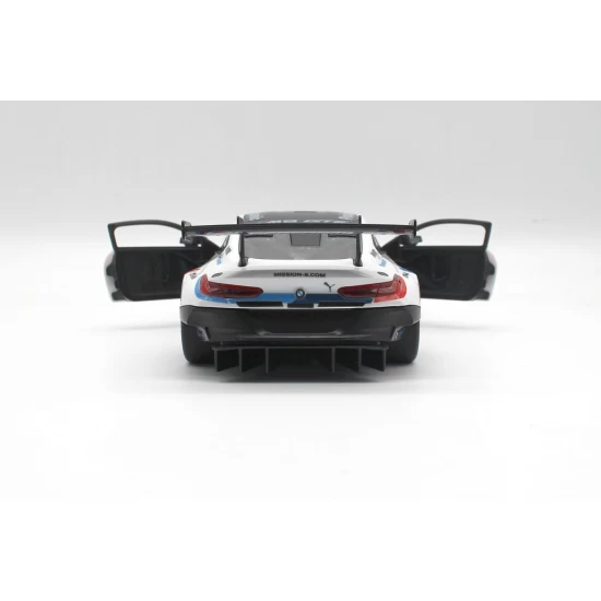 Set constructie masinuta cu telecomanda BMW M8 GTE scara 1:18 Rastar 74 piese