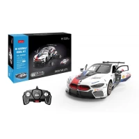 Set constructie masinuta cu telecomanda BMW M8 GTE scara 1:18 Rastar 74 piese