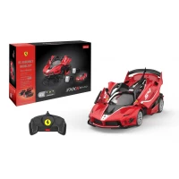 Set de constructie masinuta cu telecomanda Ferrari FXXK Evo scara 1:18 Rastar 92 piese