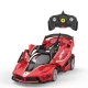 Set de constructie masinuta cu telecomanda Ferrari FXXK Evo scara 1:18 Rastar 92 piese