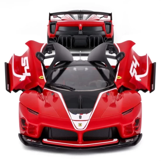 Set de constructie masinuta cu telecomanda Ferrari FXXK Evo scara 1:18 Rastar 92 piese