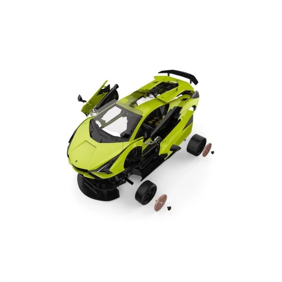 Set cuburi constructie masinuta cu telecomanda Lamborghini Sian FKP 37 scara 1:18 Rastar 72 piese