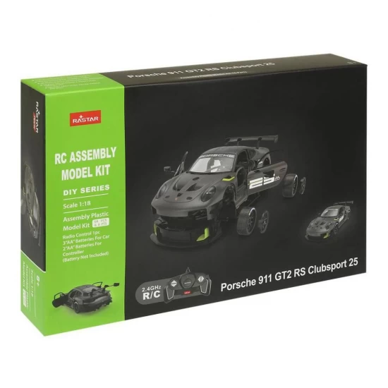 Set cuburi constructie masinuta cu telecomanda Porsche 911 GT2 RS Clubsport 25 scara 1:18 Rastar 76 piese Set cuburi constructie masinuta cu telecomanda Porsche 911 GT2 RS Clubsport 25 scara 1:18 Rastar 76 piese