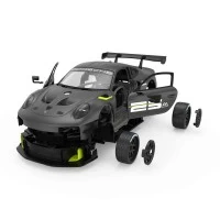 Set cuburi constructie masinuta cu telecomanda Porsche 911 GT2 RS Clubsport 25 scara 1:18 Rastar 76 piese