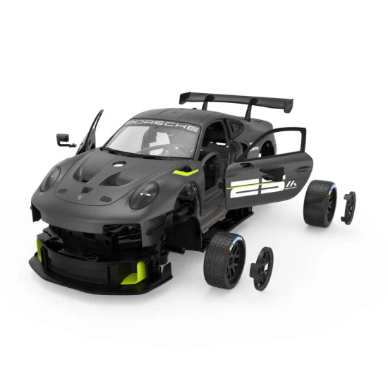 Set cuburi constructie masinuta cu telecomanda Porsche 911 GT2 RS Clubsport 25 scara 1:18 Rastar 76 piese Set cuburi constructie masinuta cu telecomanda Porsche 911 GT2 RS Clubsport 25 scara 1:18 Rastar 76 piese