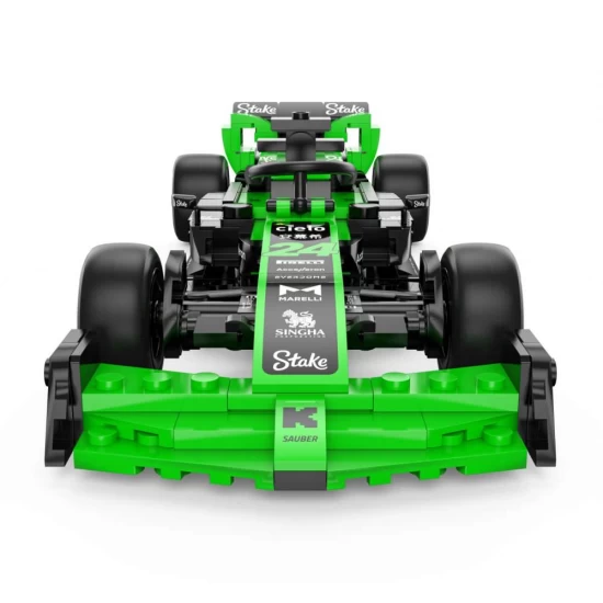 Set cuburi constructie masinuta Kick Sauber C44 F1 Stake scara 1:24 Rastar 333 piese Set cuburi constructie masinuta Kick Sauber C44 F1 Stake scara 1:24 Rastar 333 piese