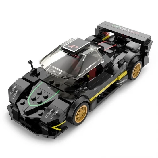Set cuburi constructie masinuta Pagani Zonda R scara 1:28 Rastar 387 piese