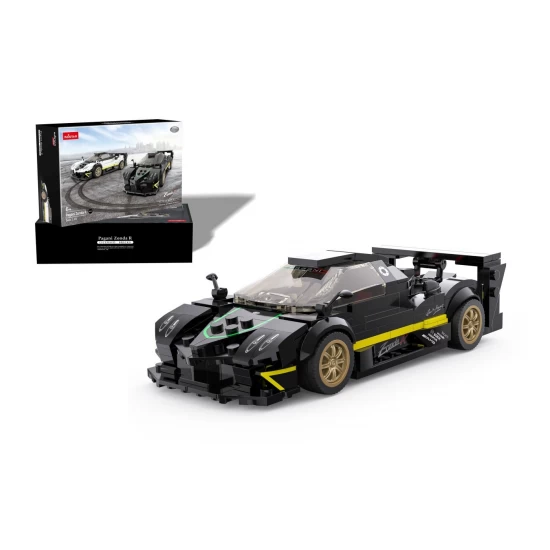 Set cuburi constructie masinuta Pagani Zonda R scara 1:28 Rastar 387 piese