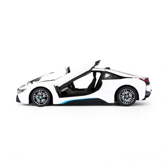 Masinuta metalica BMW I8 alba scara 1:24 Masinuta metalica BMW I8 alba scara 1:24