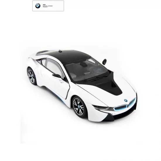 Masinuta metalica BMW I8 alba scara 1:24 Masinuta metalica BMW I8 alba scara 1:24