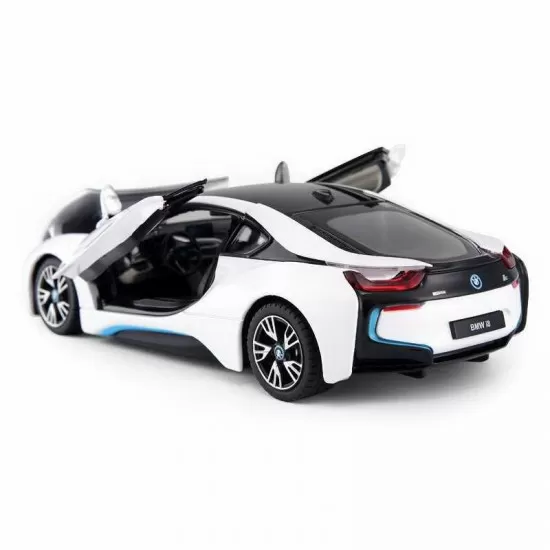 Masinuta metalica BMW I8 alba scara 1:24 Masinuta metalica BMW I8 alba scara 1:24