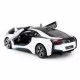 Masinuta metalica BMW I8 alba scara 1:24 Masinuta metalica BMW I8 alba scara 1:24