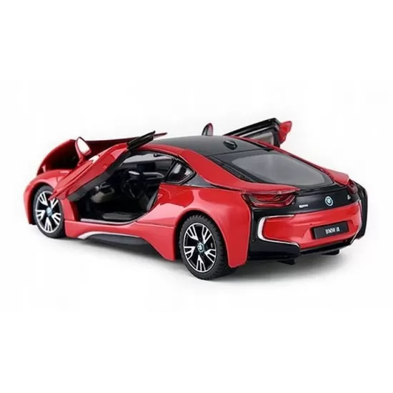 Masinuta metalica BMW I8 rosu scara 1:24
