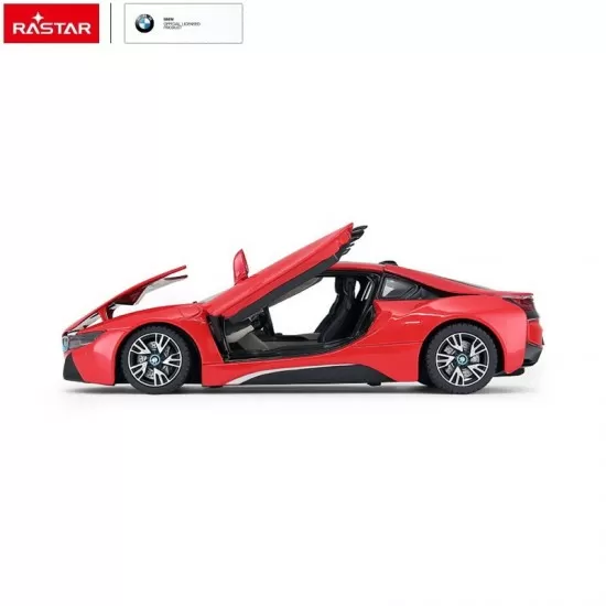 Masinuta metalica BMW I8 rosu scara 1:24