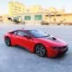 Masinuta metalica BMW I8 rosu scara 1:24