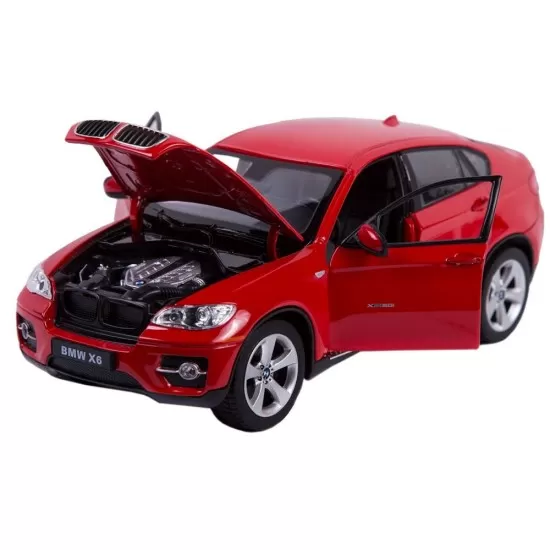 Masinuta metalica BMW X6 rosu scara 1:24 Masinuta metalica BMW X6 rosu scara 1:24