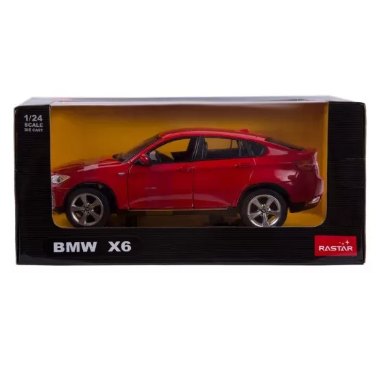 Masinuta metalica BMW X6 rosu scara 1:24 Masinuta metalica BMW X6 rosu scara 1:24