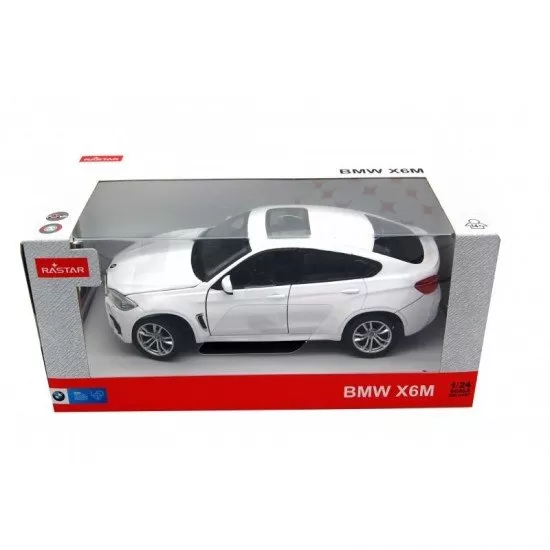 Masinuta metalica BMW X6M alb scara 1:24 Masinuta metalica BMW X6M alb scara 1:24