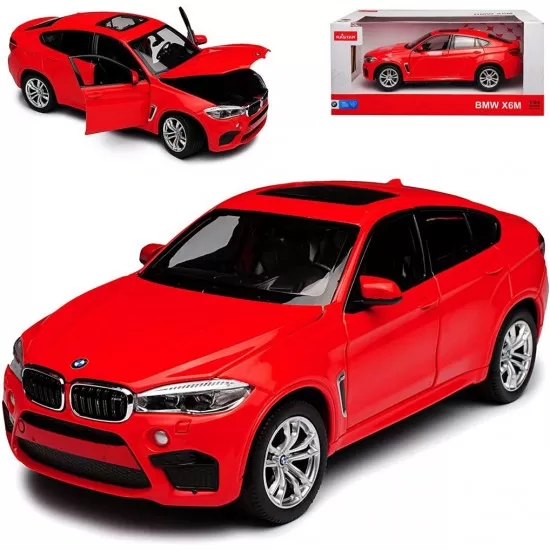 Masinuta metalica BMW X6M rosu scara 1:24 Masinuta metalica BMW X6M rosu scara 1:24