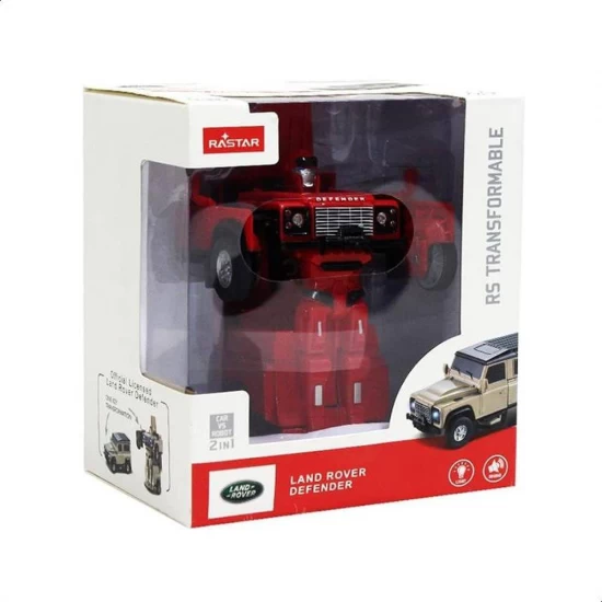 Masinuta metalica convertibila Land Rover Defender rosu scara 1:32