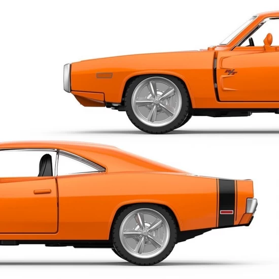 Masinuta metalica Dodge Charger R/T 1970 portocaliu scara 1:36 Masinuta metalica Dodge Charger R/T 1970 portocaliu scara 1:36