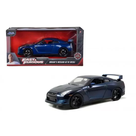 Masinuta metalica Fast and Furious 2009 Nissan GT-R scara 1:24 Masinuta metalica Fast and Furious 2009 Nissan GT-R scara 1:24