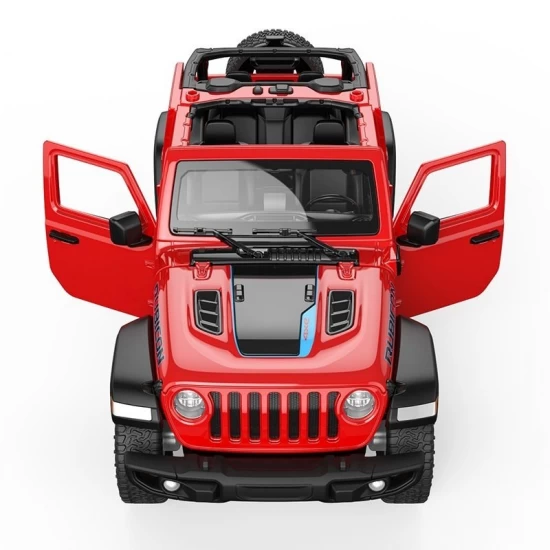 Masinuta metalica Jeep Wrangler Rubicon 4XE rosu scara 1:24 Masinuta metalica Jeep Wrangler Rubicon 4XE rosu scara 1:24