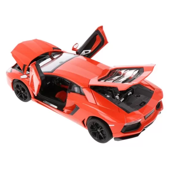 Masinuta metalica Lamborghini Aventador LP700 portocaliu scara 1:18
